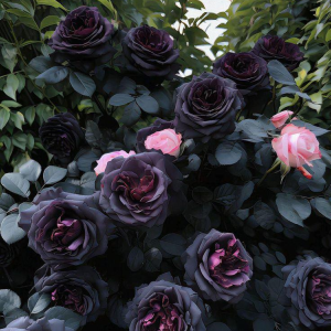 Роза Черная купить по цене от 450р. в интернет-магазине «Посадика» с доставкой почтой в в Нелидовое и по всей России – [изображение №1].